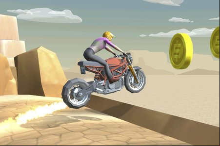 Cartoon Moto Stunt