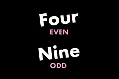 ODD one EVEN